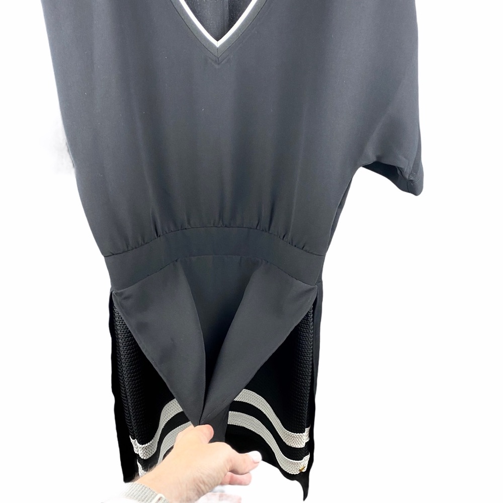 Scotch & Soda Black V-Neck Sports Dress Stripe XS - Picture 5 of 10